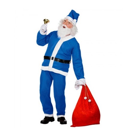 Disfraz de Papa Noël Azul