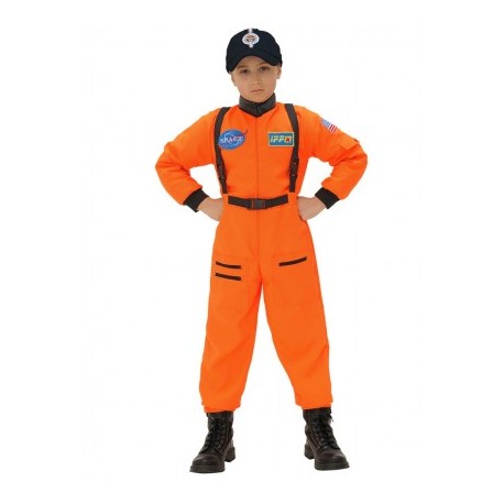 Disfraz de Astronauta Naranja Infantil