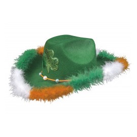 Chapeau de St. Patrick avec Plumes