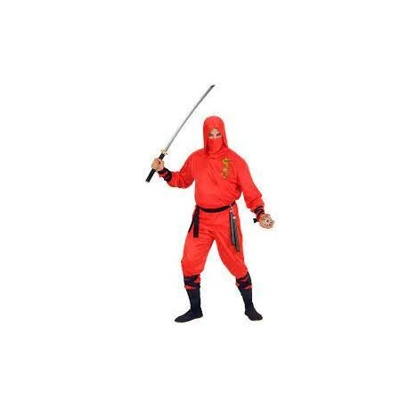 Disfraz de Dragón Ninja Rojo para Adulto