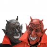 Masque de diable avec cornes rouges