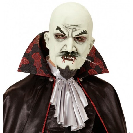 Masque de Vampire avec Moustache et Barbiche