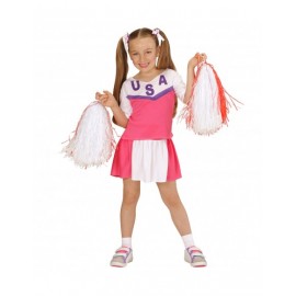 Déguisement de Pom-Pom Girl USA pour Enfant