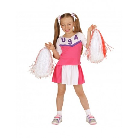 Déguisement de Pom-Pom Girl USA pour Enfant