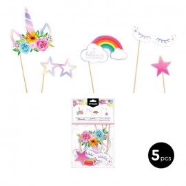 Accessoire Photocall Licorne Iridiscente