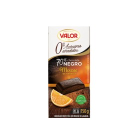 17 Tablettes de chocolat 70% orange sans sucre Valor