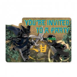 8 Invitations Lego Ninjago