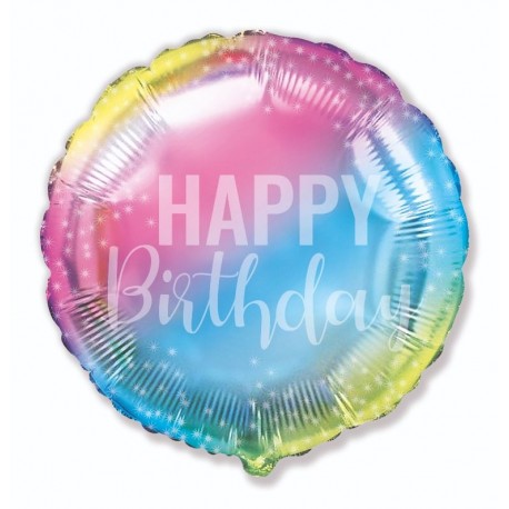 Ballon Happy Birthday Multicolore 45 cm