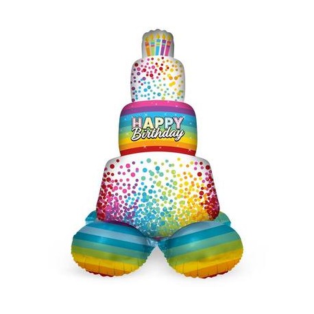 Ballon Gâteau Multicolore 72 cm