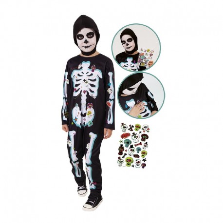 Disfraz Skeleton Pegatin Infantil
