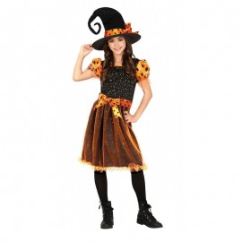 Disfraz de Orange Witch Infantil