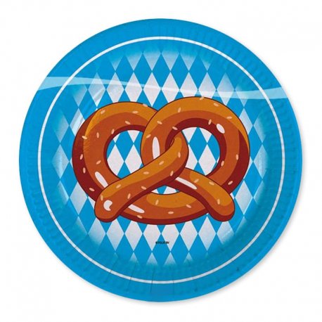 8 Assiettes Oktoberfest 18 cm