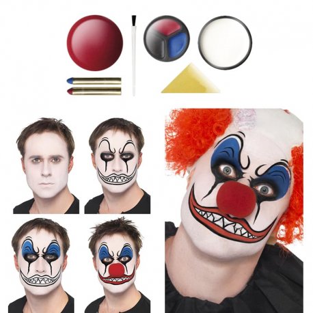 Kit de peinture clown avec nez