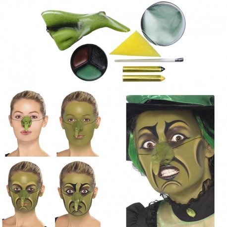 Kit de peinture sorcière avec nez