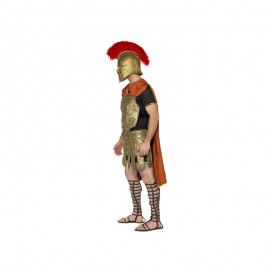 Disfraz de soldado romano de lujo oro