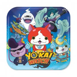 8 Assiettes Yo Kai Watch 18 cm 8 Assiettes Yo Kai Watch 18 cm