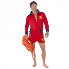 Disfraz de salvavidas de Baywatch rojo