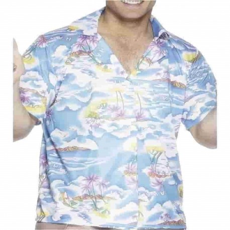 Chemise bleu hawaienne