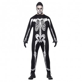 Disfraz de esqueleto negro
