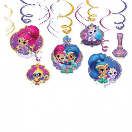 6 Pendentifs Shimmer & Shine