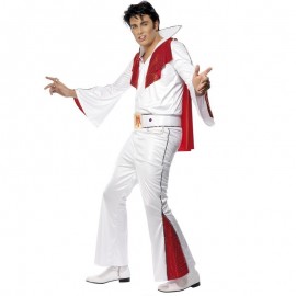 Disfraz de Elvis Blanco y Rojo
