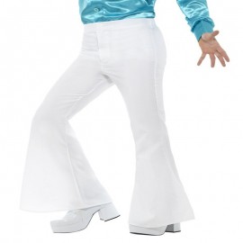 Pantalon Blanc évasé pour hommes 