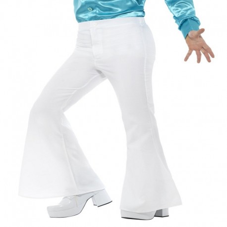 Pantalon Blanc évasé pour hommes 