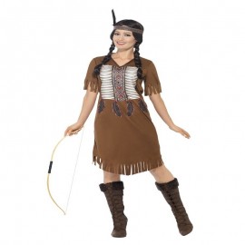 Disfraz de princesa guerrera inspirada en el nativo americano