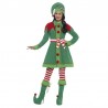 Disfraz de Deluxe Miss Elf Green