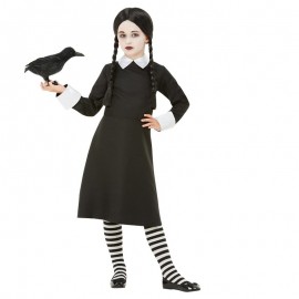 Disfraz de niña de escuela gótica negro