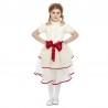 Disfraz de muñeca porcelana crema