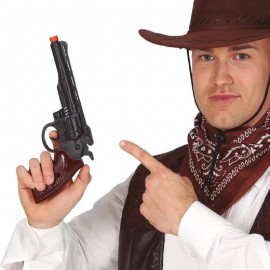 Cowboy Pistolet Noir 30 Cms