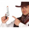 Pistolet de Cow-boy en Argent 24 Cms