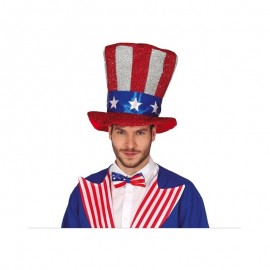Chapeau à drapeau américain