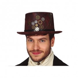 Chapeau Steampunk Style Cuir
