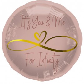 Globo Its You & Me For Infinity 45 cm