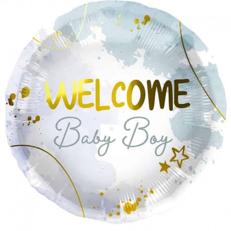 Ballon Welcome Baby Boy 45 cm