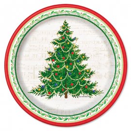 8 Assiettes Sapin de Noël 18 cm 8 Assiettes Sapin de Noël 18 cm
