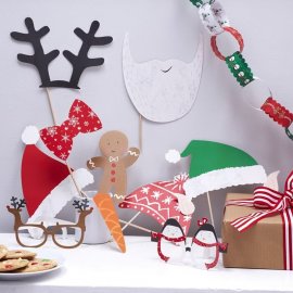 10 Accessoires de Noël pour Photocall 10 Accessoires de Noël pour Photocall