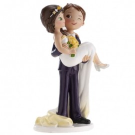 Figurine de mariage Clin d'oeil 16 cm