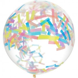 Ballon avec Confettis Assortis 61 cm