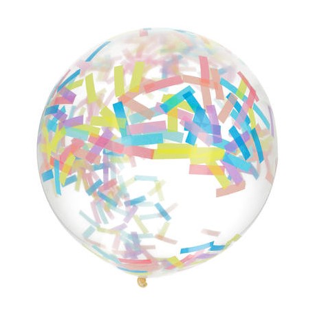 Ballon avec Confettis Assortis 61 cm