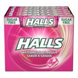 20 Caramelos Halls Watermelon Sin Azúcar