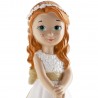 Figurine de communion fille aux pieds nus 13 Cm