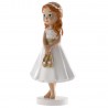 Figurine de communion fille aux pieds nus 13 Cm