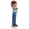 Figurine enfant de communion avec avion 13 Cm