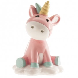 Figurine de baptême licorne 10 Cm