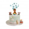 Figurine de Baptême Bébé Assis Boule 10 Cm