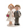 Figurine de Mariage Clay se tenant la main 13 Cm