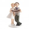 Figurine de Mariage Clay Jeunes Mariés 14 Cm